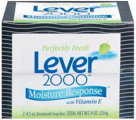 Lever 2000 Moisturizing Bar, Perfectly Fresh - Two 4.5oz. Bars
