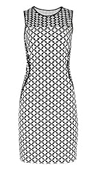 Sexy Summer Sleeveless Round Neck Jacquard Polyester/Silk Bodycon Dress 
