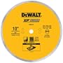 DEWALT DW4762  10-Inch Wet Cutting Continuous Rim Saw Blade with 5/8-Inch Arbor for Porcelain or Tile