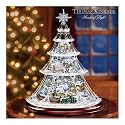 Thomas Kinkade Animated Crystal Tabletop Christmas Tree: Holiday Reflections by Hawthorne Village