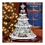 Thomas Kinkade Holiday Reflections Collectible Animated Crystal Holiday Tree