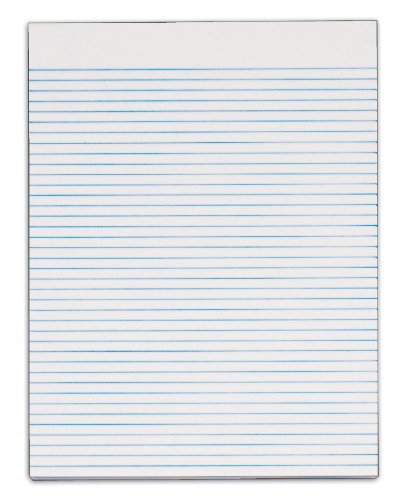 TOPS Second Nature Legal Pads, Recycled, Gum Top, 8.5 x 11 -Inch, Narrow Rule, White, 50 Sheets per Pad, 12 Pads per Pack (74852)