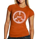 Oklahoma State Cowboys Ladies Orange Peace and Love Vintage T-shirt