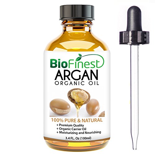 Organic Argan Oil for Hair, Face & Skin - 100% Pure, Natural, Cold Pressed - Certified Organic Virgin Oil From Morocco - Anti-Aging, Anti-Oxidant moisturizer - 100ml (3.4 fl.Oz) (100ml)