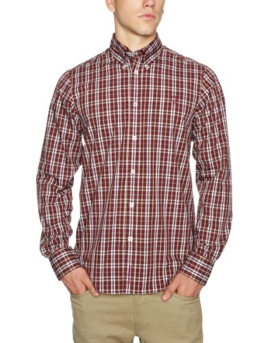 Ben Sherman  MB1117M Herren Hemden/Freizeit, Gr. 50/52 (L), Rot (blood 301) Preisvergleich