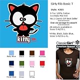 KIDS / KITTY T-Shirt - 100% Baby Rib Jersey Combed Cotton WOMEN'S T-Shirt - Sweat Shop Free