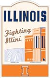 Illinois Fighting Illini 12 x 18 Nostalgic Metal Trade Sign