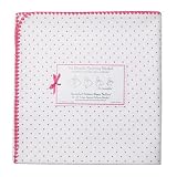 SwaddleDesigns Ultimate Receiving Blanket- Polka Dots - Fushia