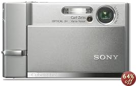 Sony Cybershot DSC-T50 7.2MP Digital Camera with 3x Optical Zoom (Silver)
