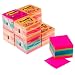 Post-it Notes Mini Cube 2 in x 2 in, Ultra & Neon Colors 8-400 sheet cubes (Pack of 2)