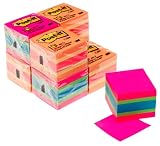 Post-it Notes Mini Cube , Ultra & Neon Colors 6-400 sheet cubes
