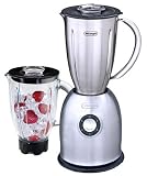 DeLonghi DBL750 600-Watt Pulse Power Blender with 2 50-ounce Jars, Stainless Steel