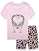 Family Feeling Deer Little Girls' Short Pajamas Tee & Pants 100% Cotton