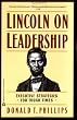 Image of Lincoln on Leadership: Executive Strategies for Tough Times