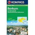 Kompass Karten, Borkum im Nationalpark Nieders�chsisches Wattenmeer: Im Nationalpark Nieders�chsisches Wattenmeer. Wanderkarte mit Reitwegen, GPS-tauglich