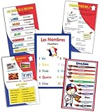 French Language School Poster Set N.1 - Assorted Bilingual Wall Charts