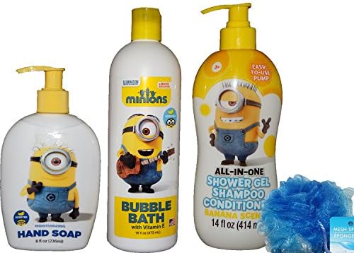 Minion Despicable Me 4 Piece Bathroom Bath Set