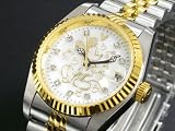 ディズニー ミッキー 腕時計 夢物語 オルゴール付き 白 DINEY-22の画像