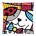 romero britto Graffiti Art Pattern Pillow Cases Cover 18x18 inch Cushion Case (Two sides)