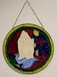 Christian Hands Religious Stained Glass Art Church God