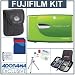 Fujifilm FinePix Z20FD Digital Camera Kit, Green with 4 GB SD Memory Card, Table Top Tripod, Camera Case, Spare LI- 42B Lithium-Ion Rechargeable Battery, Slinger Digital Memory Case(4), Professional Lens Cleaning Kit