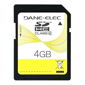 Dane-Elec 4 GB SDHC Flash Memory Card DA-SD-4096-R