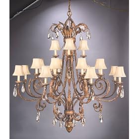 Fine Art Lamps European Crossroads 226740 Large 20 Light 800w (67H x 61W) Chandelier in... by Fine Art Lamps