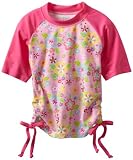 i play. Baby-girls Infant Short Sleeve Tie Rashguard Shirt