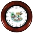 Mallard Ducks on the Lake JP - Bird Animal Wooden Wall Clock by WatchBuddy Timepieces (Cherry Wood Frame)