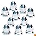 Roadpro RP-33MM 33mm Flanged Chrome Plated Lug Nut Cover, (Pack of 10)