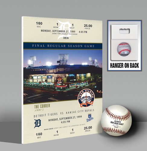 MLB Detroit Tigers Tiger Stadium Final Game Mini-Mega Ticket