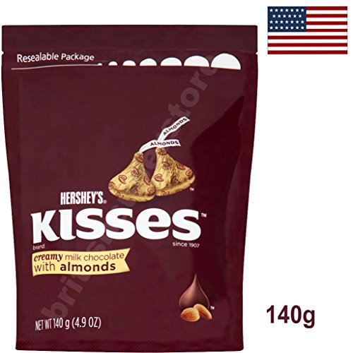 Hershey's Milk Chocolate Kisses with Almonds 140g