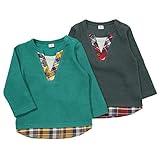 【アウトレット】 La Chiave 長袖Tシャツ (80～130cm) キムラタンの子供服 チャコール 80 ( 53316x53516-153 )