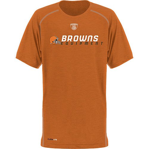Reebok Cleveland Browns Youth (8-20) Speedwick Short Sleeve T-Shirt Large