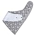 Nibble Baby Bandana Drool Bibs Unisex 4-Pack Absorbent Cotton Cute Baby Gift for Boys & Girls (Arrows & Triangles Set)