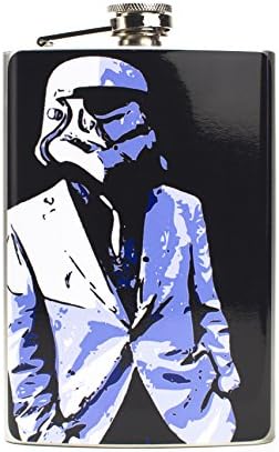 Star Wars Storm Trooper Flask - Handcrafted Flasks by Flasking - Original Designs Made in USA - Printed in Stunning Detail - 8 oz