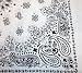 White Trainmen Paisley Jumbo Bandana 27 x 27