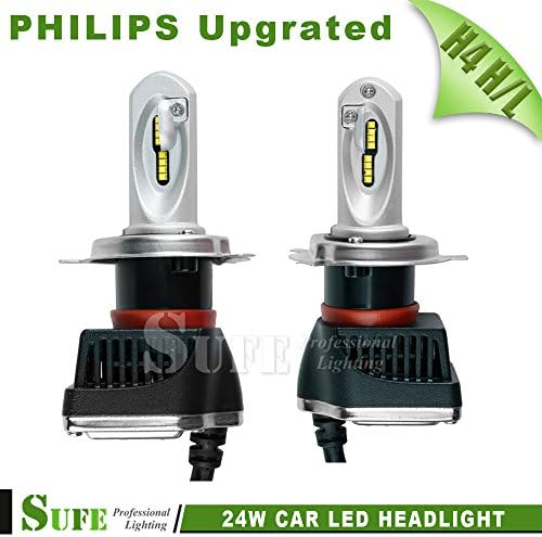 SUFE NEW Design Philips Chip H4 HI/LO Beam CAR Automotive LED Headlight Conversion Blub 9-32V Driving Light Kit 5700K Upgrate