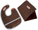 2 Red Hens Bib & Burp Cloth Set, Egg Drop Soup