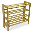 Winsome 4 Tiers Closet Organizer Shoe Rack in Natural Beechwood