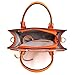 Dasein Structured Patent Faux Leather Satchel