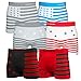 Mens Nylon Stretchable Seamless Boxer Briefs Underwear 6-Pack, Size M/L