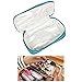 JAVOedge Double Sided Makeup Cosmetic Bag and Jewelry Travel Multi-Function Organizer (Turquoise)