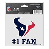 HOUSTON TEXANS 3"X4" ULTRA DECAL WINDOW CLING