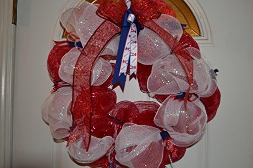 MLB Los Angeles Angels Deco Mesh Baseball Wreath