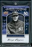 2008 Upper Deck Yankee Stadium Legacy Collection # 10 George Pipgras - New York Yankees - Limited Edition MLB Baseball Card