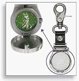 Clip-on Bag Golf Watch with Green Face