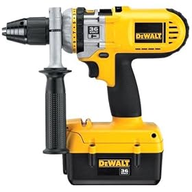 Factory-Reconditioned DEWALT DC900KLR Heavy-Duty 36-Volt 1/2-Inch Cordless Hammerdrill/Drill/Driver Kit