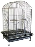 Brand New Parrot Bird Wrought Iron Cage Dome-Top 40x30x69-WI40ASR