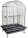 Brand New Parrot Bird Wrought Iron Cage Dome-Top On Wheels 40x30x67